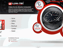 Tablet Screenshot of lum-tec.de